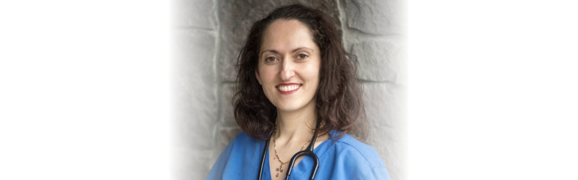 a caregiver smiling